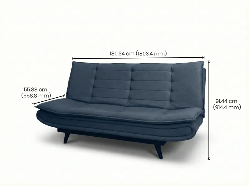 Oasis Sofa Cum Bed in Navy Blue